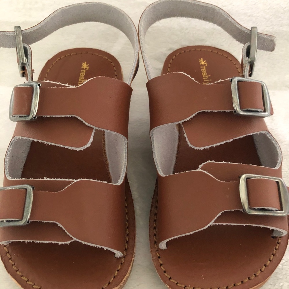 Freshly Picked Cognac Delray sandals